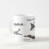 クラシック戦闘機 コーヒーマグカップ (正面左)