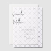 クラシック手書きスクリプ結婚トのミニマル ベラム紙招待状 (オフセット (招待状))