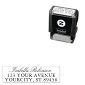 クラシック手書きスタイリッシュ差出人住所 セルフインキングスタンプ (インサイチュ)