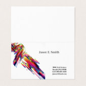 クラシック折り畳み通話カード 名刺 (外部フラット)