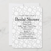 クラシック抽象芸術エレガントブライダルシャワー招待 招待状 (正面)