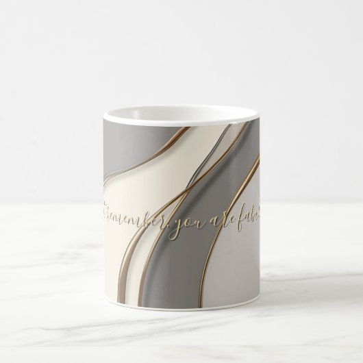 クラシック抽象芸術グラフィックスタイリッシュのマグカップ コーヒーマグカップ (中央)