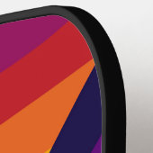 クラシック抽象芸術ストライプ ピックルボールラケット (左詳細)