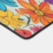 クラシック抽象芸術フローラ- Desk Mat デスクマット (コーナー)