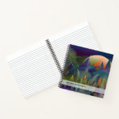 クラシック抽象芸術山バケットリストカスタムギフト ノートブック (内部)