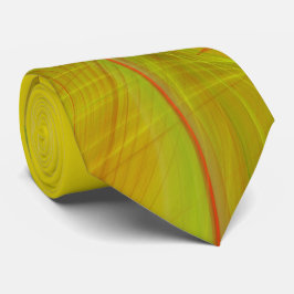 クラシック抽象芸術赤エレガント/黄色フラクタルネクタイ ネクタイ