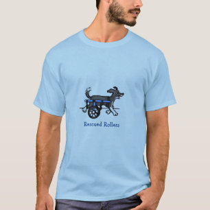 クラシック救出ローラーロゴデザイン Tシャツ