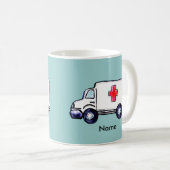 クラシック救急車 コーヒーマグ コーヒーマグカップ (正面右)