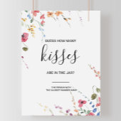 クラシック数の推測キスブライダルシャワー ポスター