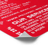 クラシック整備士車、自動車の修理広告車 ポスター (角)