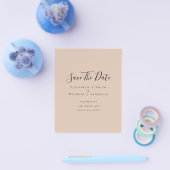 クラシック文字のみ最小予算救期日 チラシ (シングル)