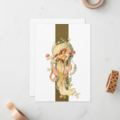 クラシック新しいヴィンテージ美しい ノートカード (正面/裏面インサイチュ)