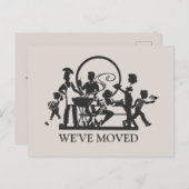 クラシック新しい自宅移動はがき ポストカード (正面/裏面)