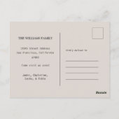 クラシック新しい自宅移動はがき ポストカード (裏面)