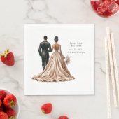 クラシック新婦パーソナライズされた スタンダードランチョンナプキン (インサイチュ)