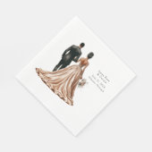 クラシック新婦パーソナライズされた スタンダードランチョンナプキン (角)