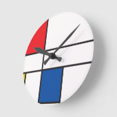 クラシック方形 ラウンド壁時計 (傾斜)