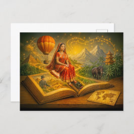 クラシック旅行記からの世界の旅 シーズンポストカード