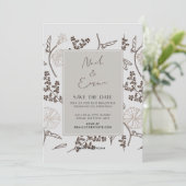 クラシック日付の保存 招待状 (スタンド正面)