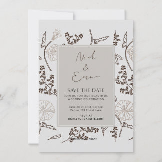 クラシック日付の保存 招待状