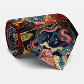 クラシック日本の伝説の戦士ドラゴンアート ネクタイ (ロール)