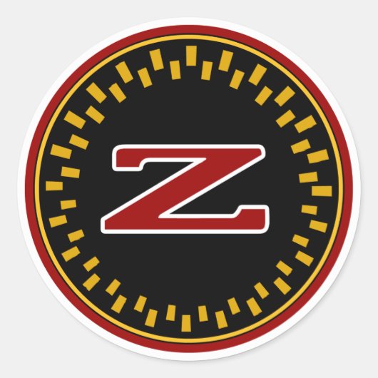 クラシック日産Zステッカー ラウンドシール (正面)