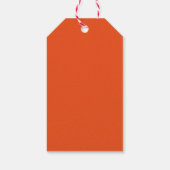 クラシック星付き水の色クリスマスツリー ギフトタグ (裏面)