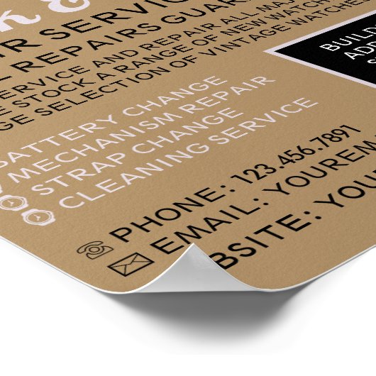 クラシック時計時計時計時計時計時計時計科広告医 ポスター (角)