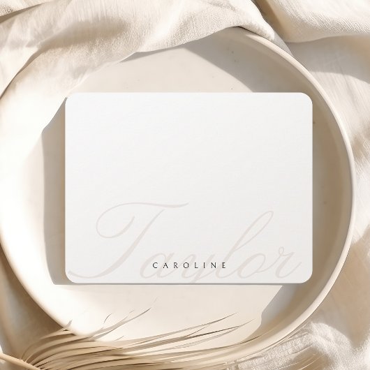 クラシック書パーソナライズされた具 ノートカード