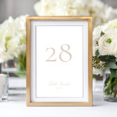 クラシック書フォーマル道ピンク赤面結婚ズ テーブルナンバー