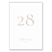 クラシック書フォーマル道ピンク赤面結婚ズ テーブルナンバー (正面)