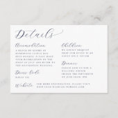 クラシック書ホワ結婚イト詳細 エンクロージャーカード (正面)