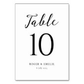 クラシック書結婚表番号記号 テーブルナンバー (正面)