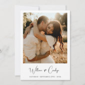 クラシック書跡の結婚文字 招待状 (正面)