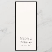 クラシック書道お金 メニュー (裏面)