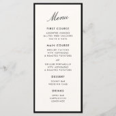 クラシック書道お金 メニュー (正面)