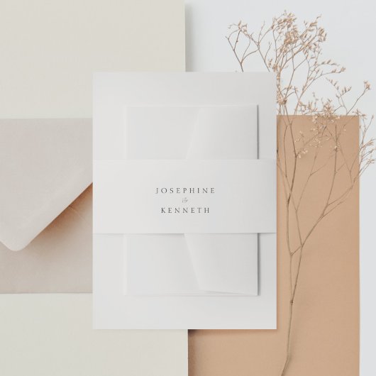 クラシック書道エレガントな結婚式 招待状ベリーバンド