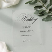 クラシック書道エレガントウェディング招待状 招待状