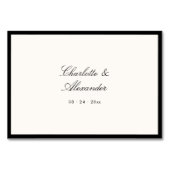 クラシック書道オールドマネー座席表 テーブルナンバー (裏面)