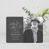 クラシック書道シンプル記念碑 サンキューカード (スタンド正面)