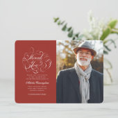 クラシック書道シンプル記念碑 サンキューカード (スタンド正面)