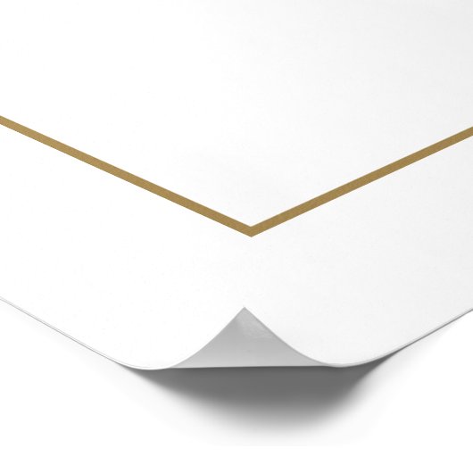 クラシック書道モノグラ結婚ム歓迎サイン ポスター (角)