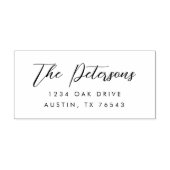 クラシック書道差出人住所 セルフインキングスタンプ (デザイン)