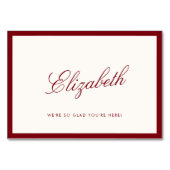 クラシック書道深いレッドオールドマネー座席表 テーブルナンバー (正面)