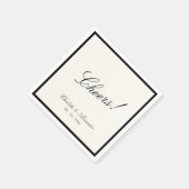 クラシック書道結婚古金 スタンダードカクテルナプキン (角)