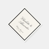 クラシック書道結婚古金 スタンダードカクテルナプキン (角)