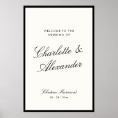 クラシック書道結婚古金 ポスター (正面)