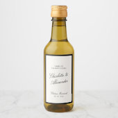 クラシック書道結婚古金 ワインラベル (正面)