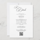 クラシック書道結婚古金 招待状 (裏面)