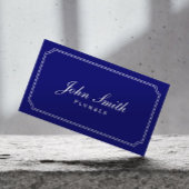 クラシック枠ダークブルー配管名刺 名刺